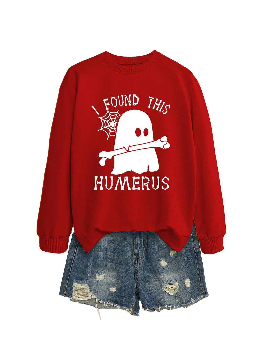 I FOUND THIS HUMERUS round neck loose sweatshirt - MERGE.DAY.1.FREESTYLE