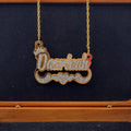 Acrylic Custom Name Necklace XO Hoop Earrings Set - MERGE.DAY.1.FREESTYLE