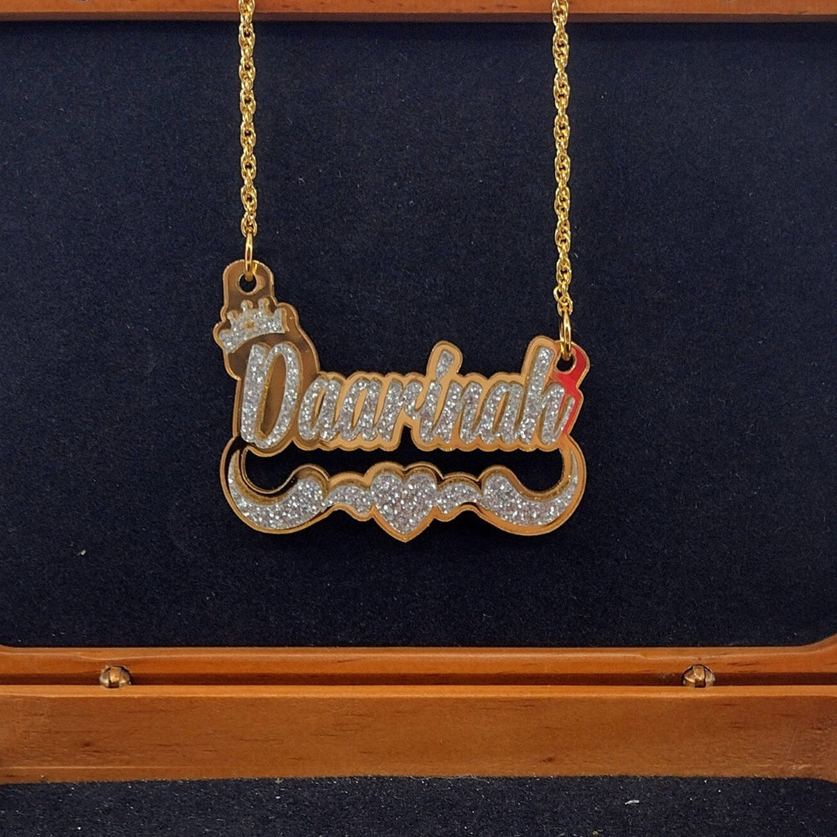 Acrylic Custom Name Necklace XO Hoop Earrings Set - MERGE.DAY.1.FREESTYLE