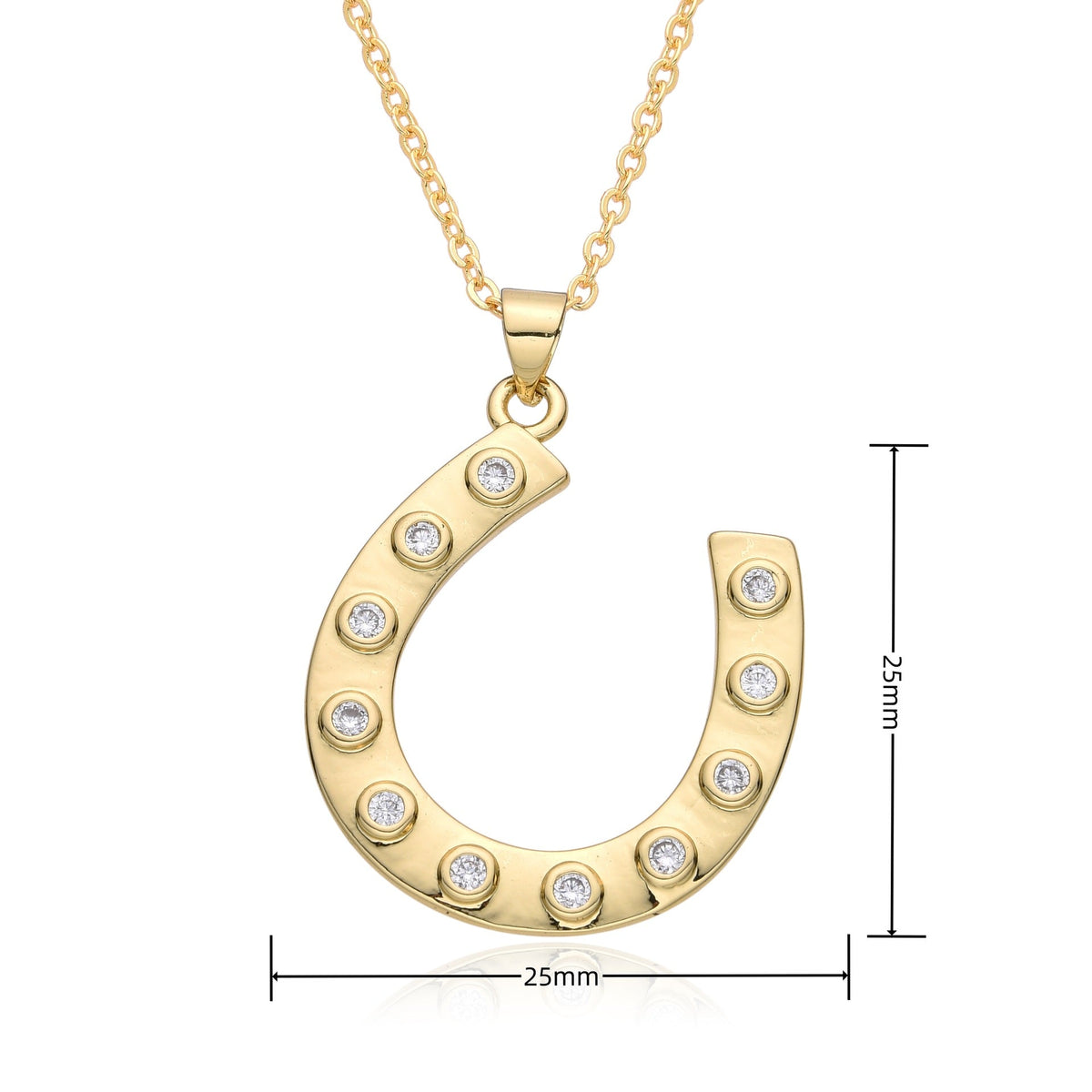 horseshoe necklace 25mm - MERGE.DAY.1.FREESTYLE