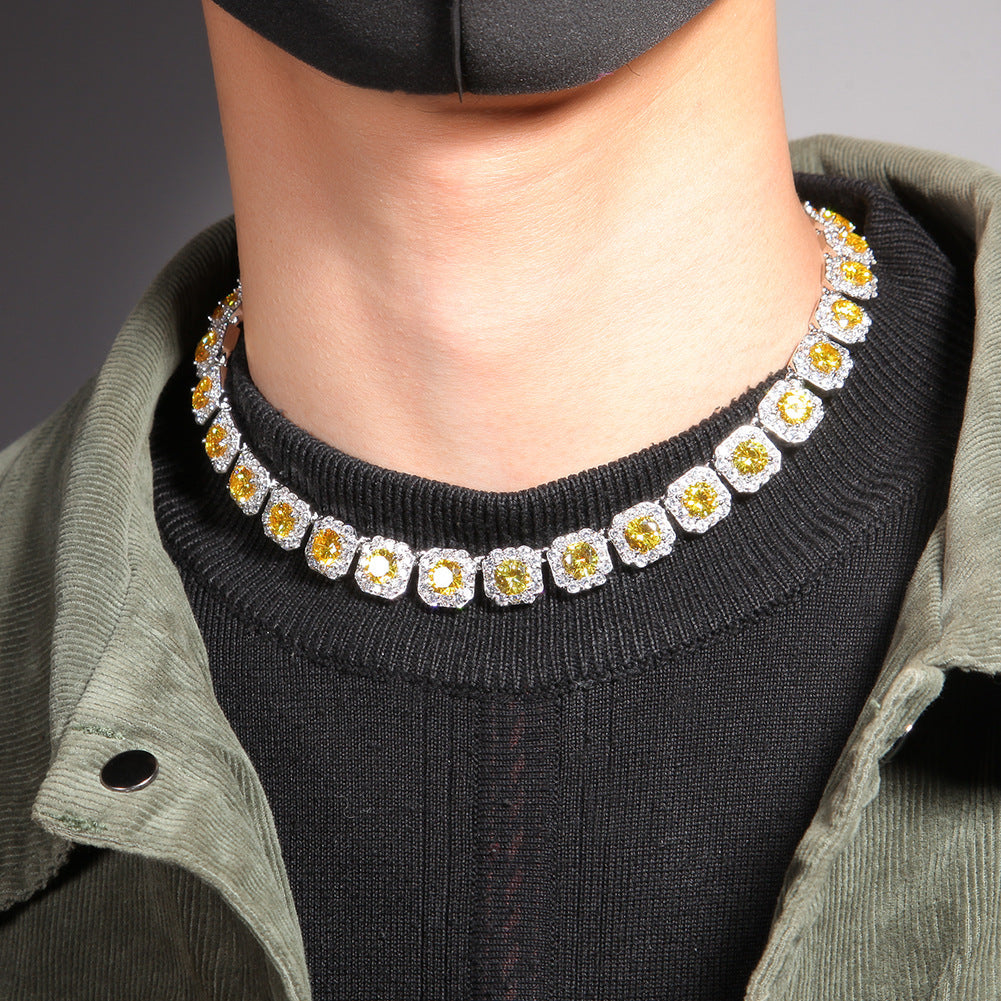 Inlaid Zircon Rock Sugar Necklace Trendy Personality Necklace - MERGE.DAY.1.FREESTYLE