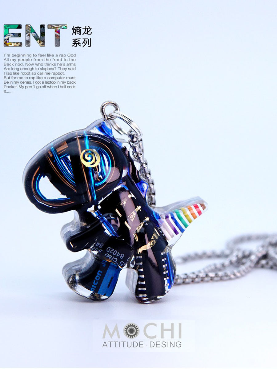 Original Cyberpunk Little Dinosaur Delicate High Design Couple Necklace - MERGE.DAY.1.FREESTYLE