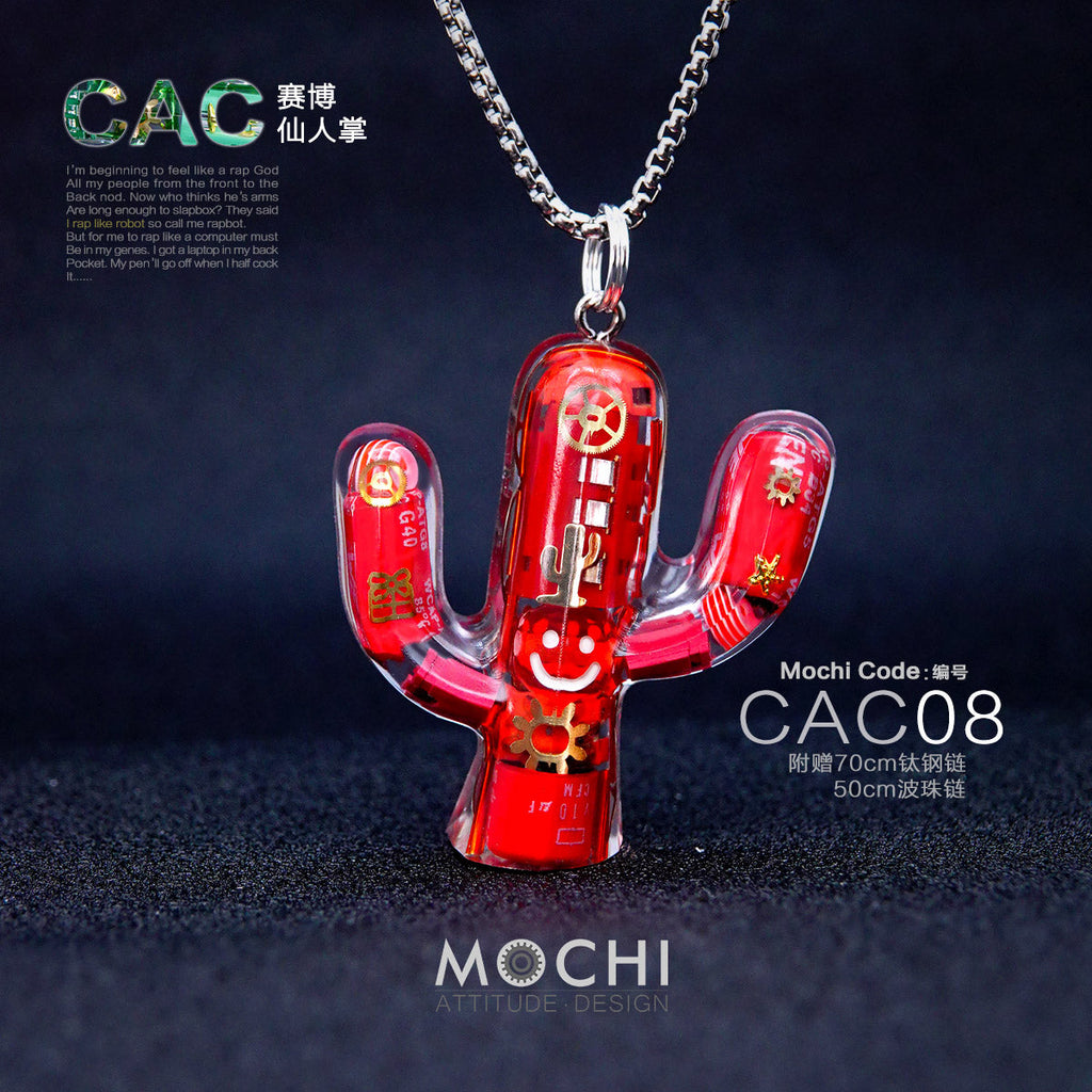 Original Cactus Necklace Delicate Cyberpunk Clavicle Chain - MERGE.DAY.1.FREESTYLE