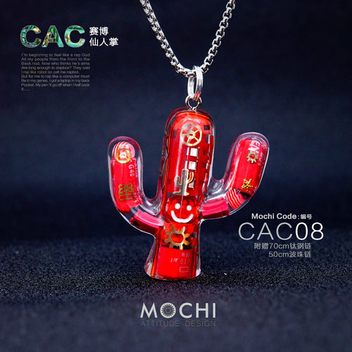 Original Cactus Necklace Delicate Cyberpunk Clavicle Chain - MERGE.DAY.1.FREESTYLE