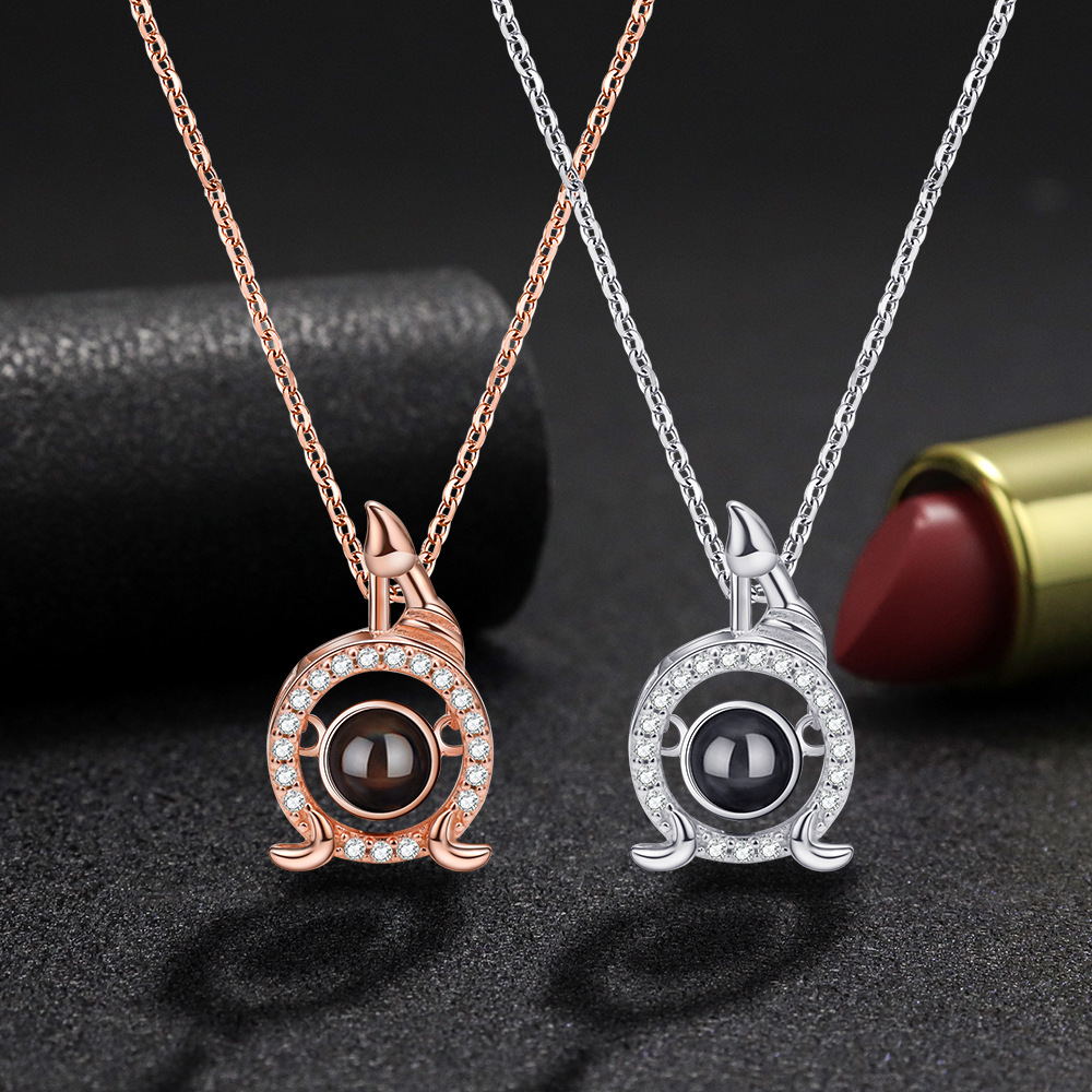 Photo Projection Necklace 12 Constellation Patterns Pendant Necklace - MERGE.DAY.1.FREESTYLE