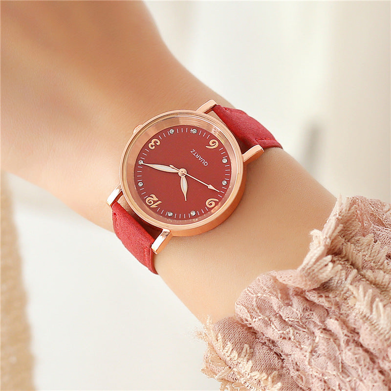 Luminous Watches for Women with Leather Straps and Casual Wear - MERGE.DAY.1.FREESTYLE