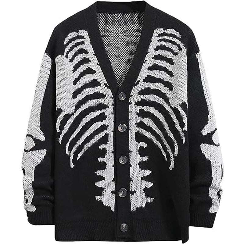 Halloween knitted cardigan sweater - MERGE.DAY.1.FREESTYLE