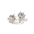 Hip-hop 925 silver moissanite six-prong earrings - MERGE.DAY.1.FREESTYLE