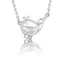 s925 Silver Sea Blue Half Moon Zircon Whale Necklace - MERGE.DAY.1.FREESTYLE