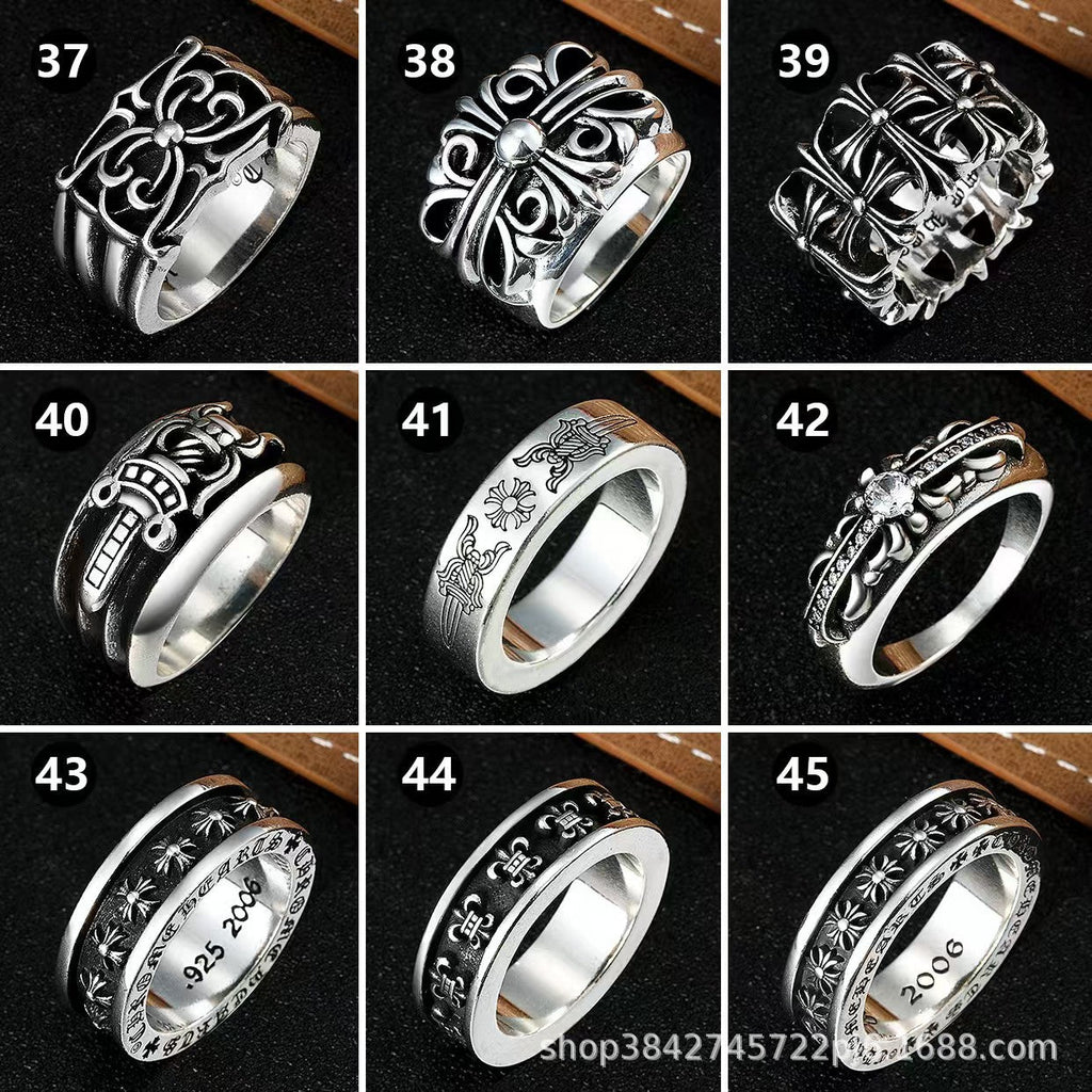 Vintage distressed cross ring - MERGE.DAY.1.FREESTYLE