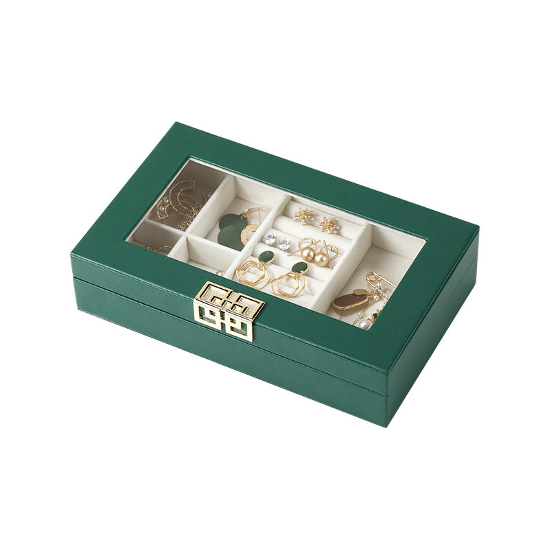 Rectangular PU leather window jewelry box - MERGE.DAY.1.FREESTYLE