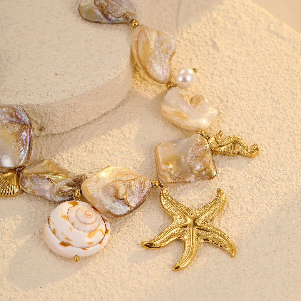 starfish necklace irregular necklace - MERGE.DAY.1.FREESTYLE