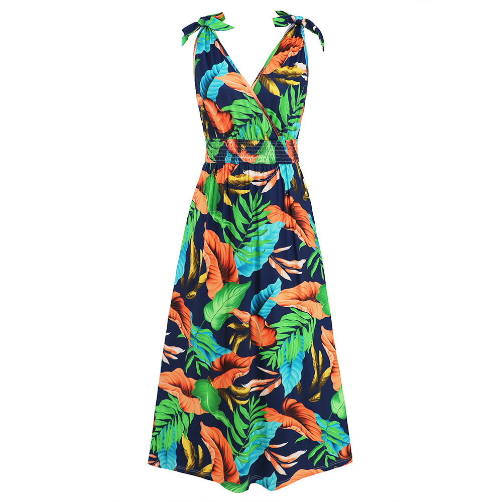 Hawaiian Beach Dress Summer Print Long Skirt Women's Dress - MERGE.DAY.1.FREESTYLE
