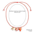 starfish shell necklace colorful rope braided ceramic necklace - MERGE.DAY.1.FREESTYLE