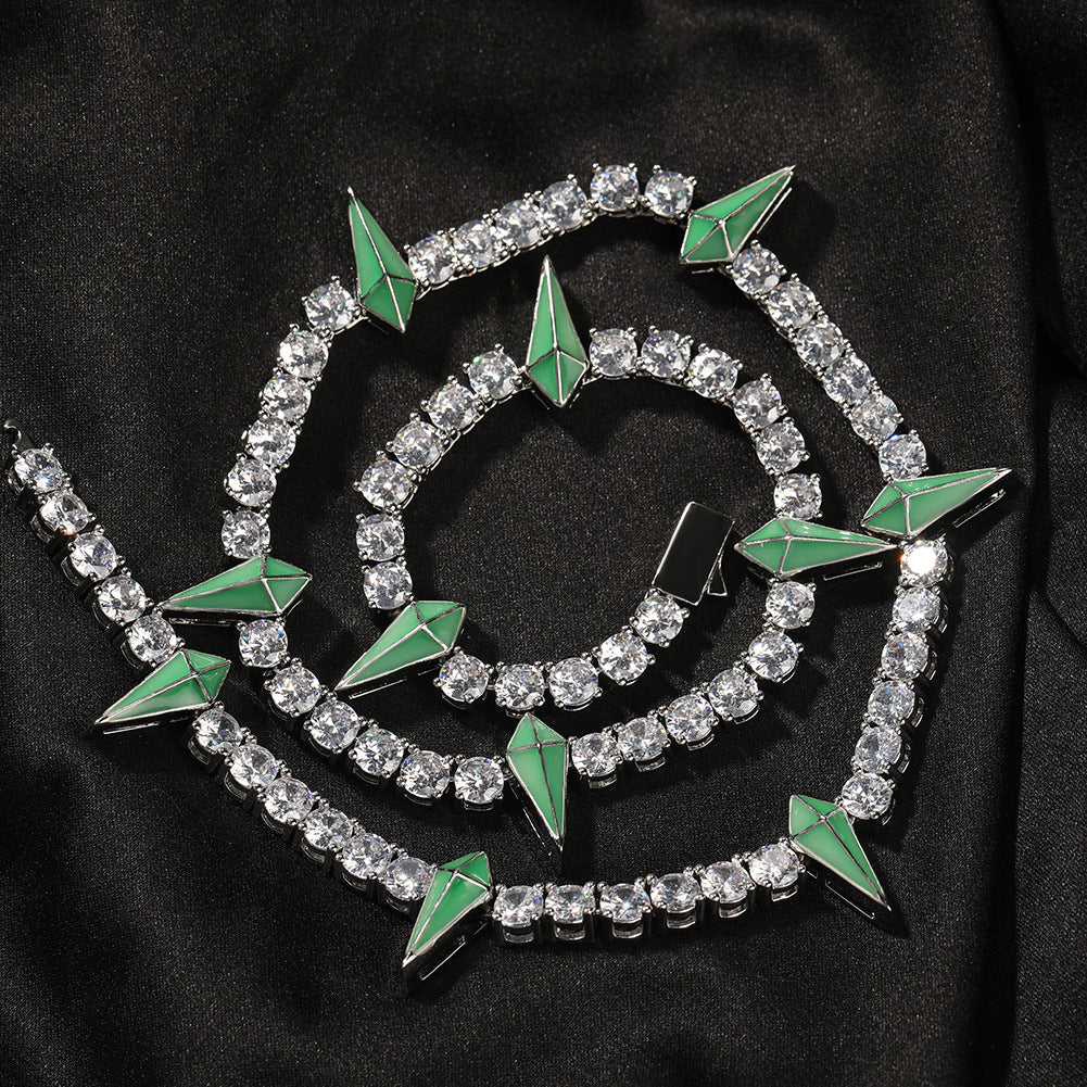 Hip-hop Black Panther zircon tennis chain - MERGE.DAY.1.FREESTYLE