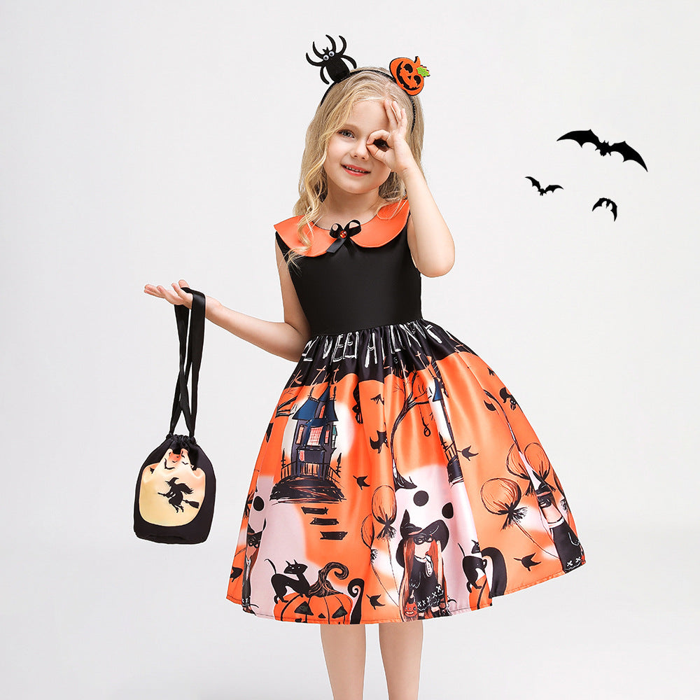 Halloween children's witch performance dress - MERGE.DAY.1.FREESTYLE