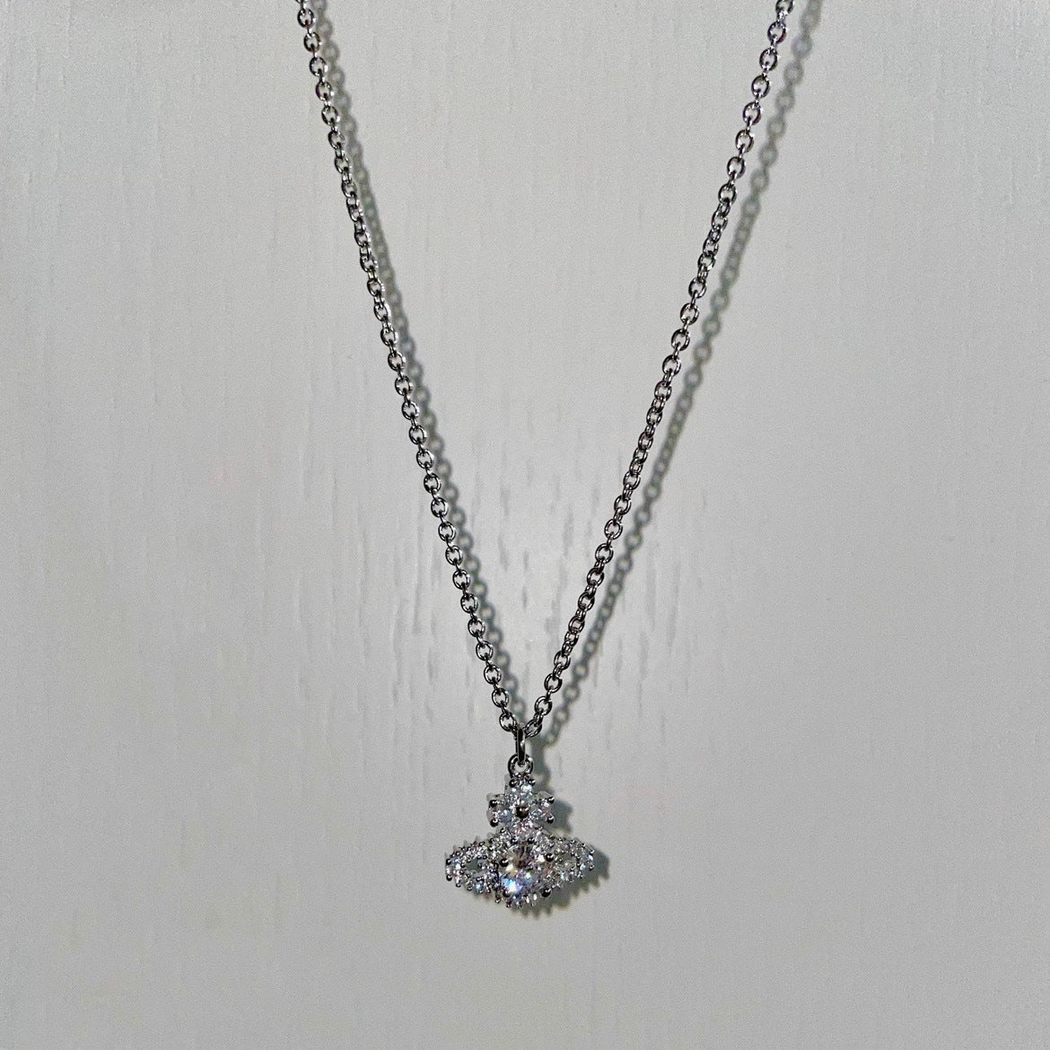 Saturn full diamond necklace clavicle chain - MERGE.DAY.1.FREESTYLE
