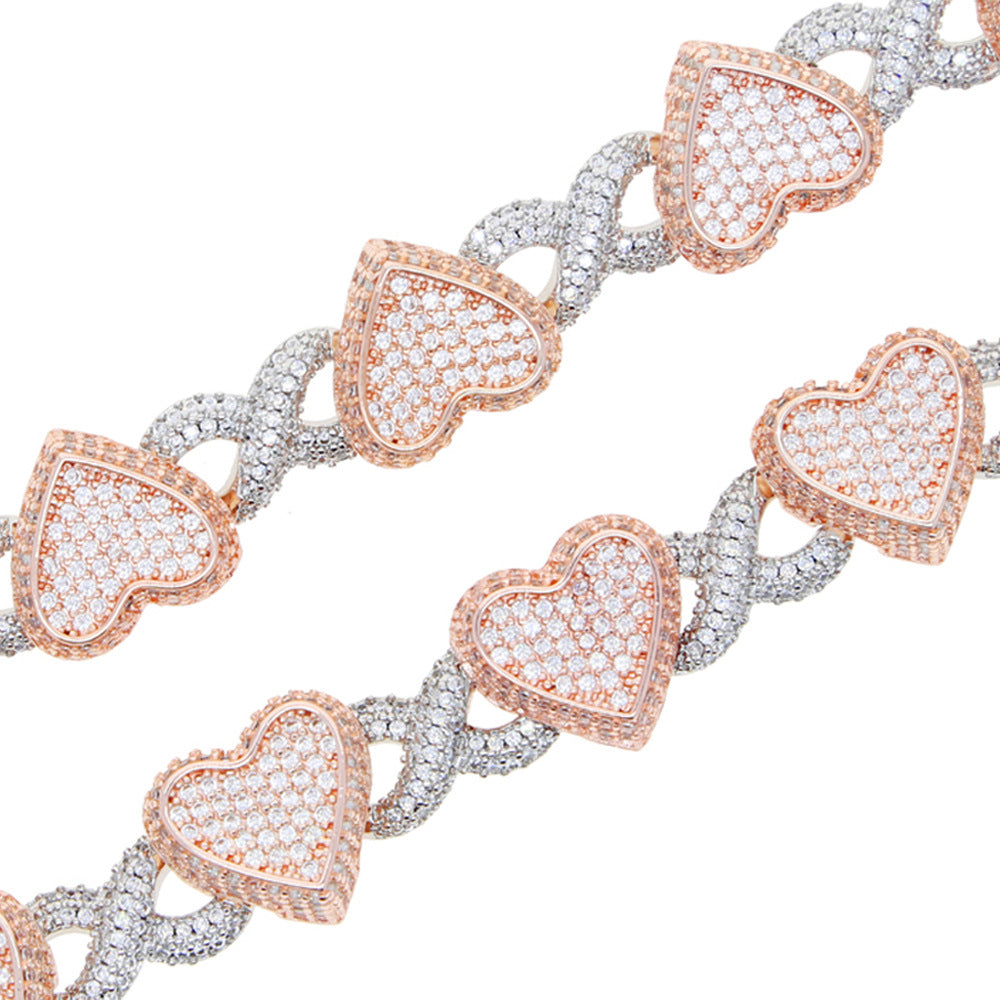 Zircon Infinity Heart Necklace - MERGE.DAY.1.FREESTYLE