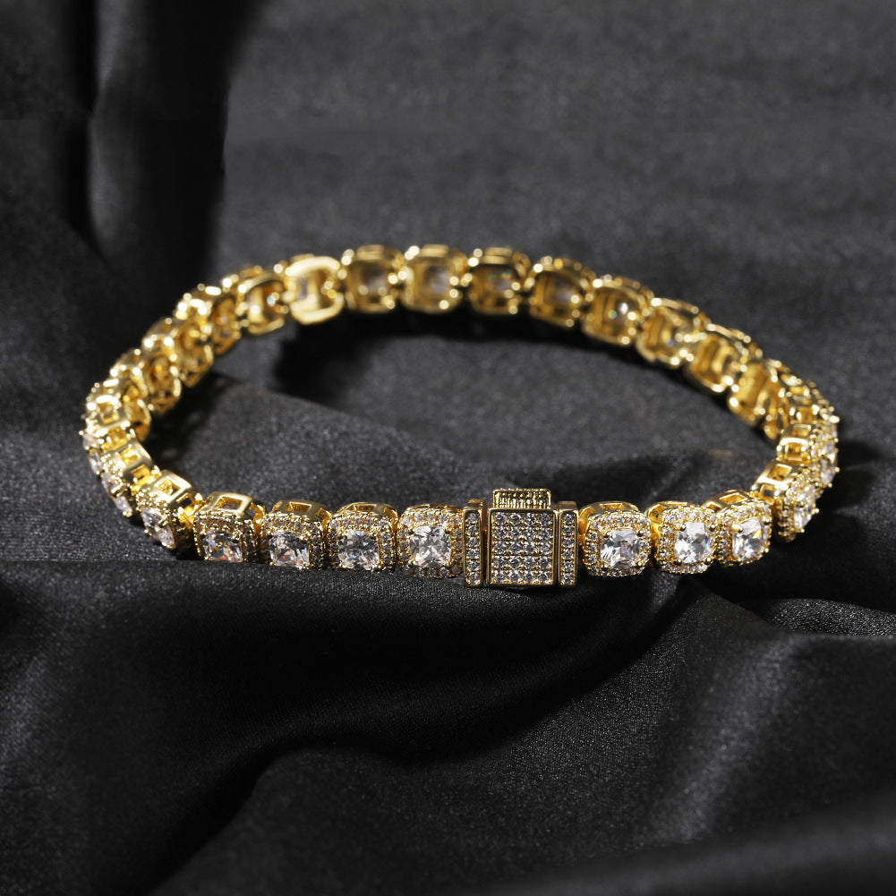 mens gold Gold Plated Rock Candy Chain necklace - MERGE.DAY.1.FREESTYLE
