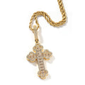 Hip-hop large diamond-encrusted cloud cross pendant - MERGE.DAY.1.FREESTYLE