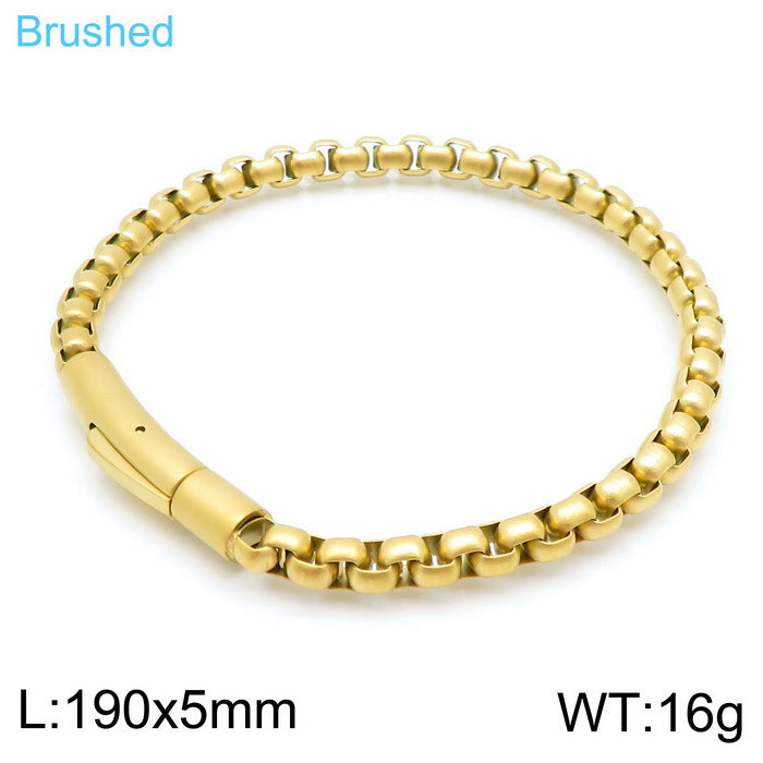 Stainless steel square pearl bracelet - MERGE.DAY.1.FREESTYLE