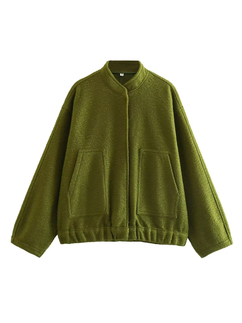 Stand-up collar plain coat - MERGE.DAY.1.FREESTYLE
