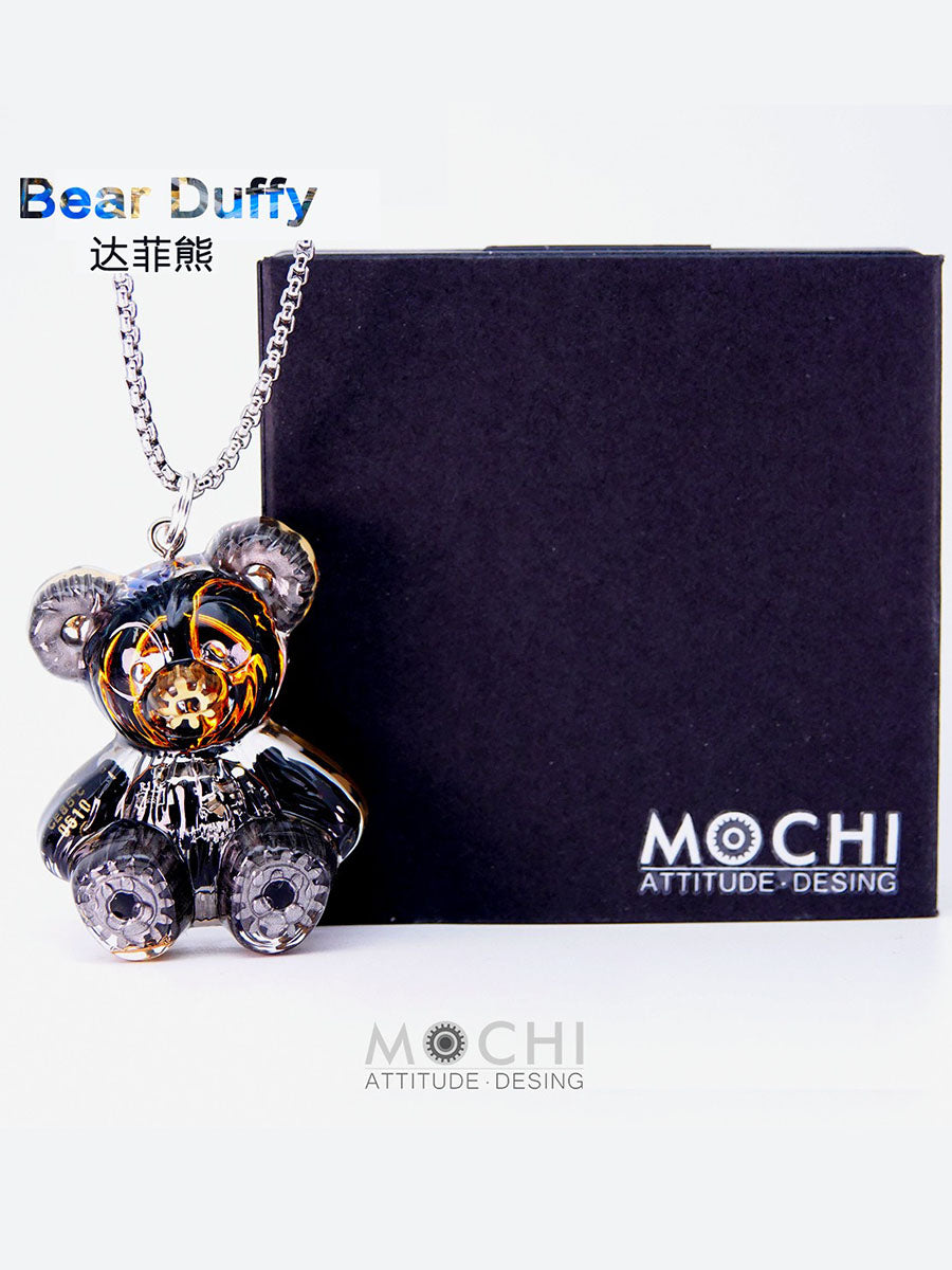 Creative Cyberpunk Duffy Bear Couple Necklace Sweatshirt Pendant - MERGE.DAY.1.FREESTYLE