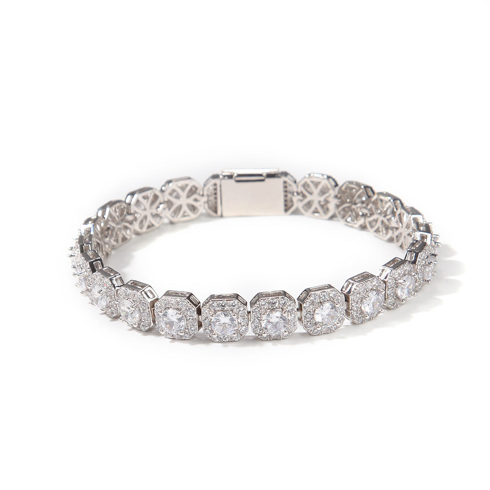 Hip-hop 9mm zircon-encrusted rock candy bracelet - MERGE.DAY.1.FREESTYLE