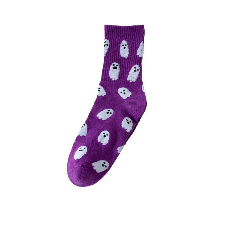 Halloween ghost middle-tube socks - MERGE.DAY.1.FREESTYLE