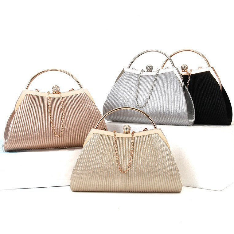 folded metal diamond-studded handbag wedding clutch bag - MERGE.DAY.1.FREESTYLE