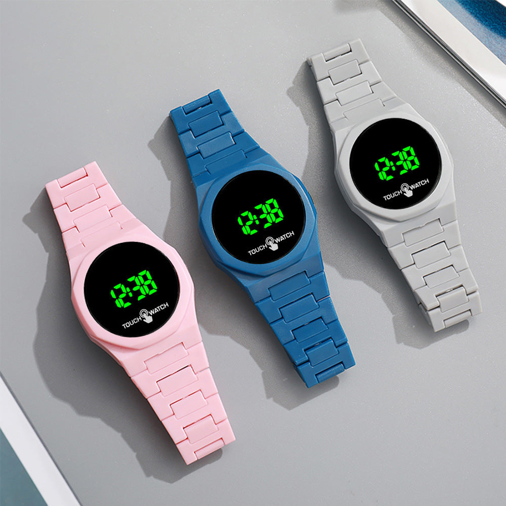 LED plastic covers and butterfly buckle watches for men and women. - MERGE.DAY.1.FREESTYLE