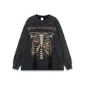 Rose skull print hip-hop T-shirt - MERGE.DAY.1.FREESTYLE