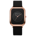 Casual square-shaped, elegant quartz silicone strap student watches. - MERGE.DAY.1.FREESTYLE