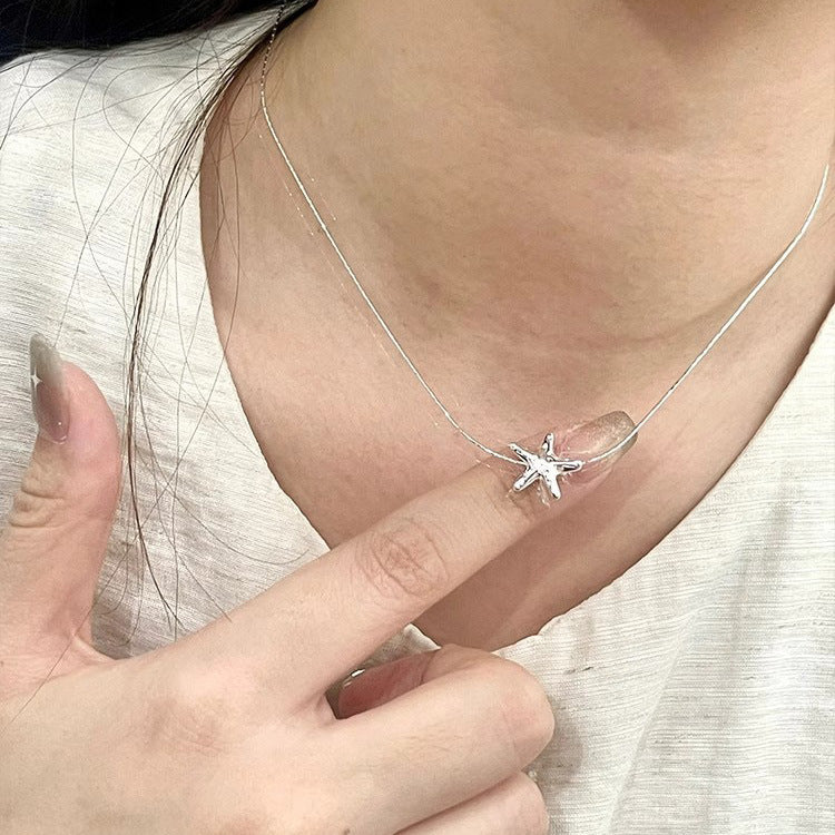 starfish s925 sterling silver lava necklace - MERGE.DAY.1.FREESTYLE