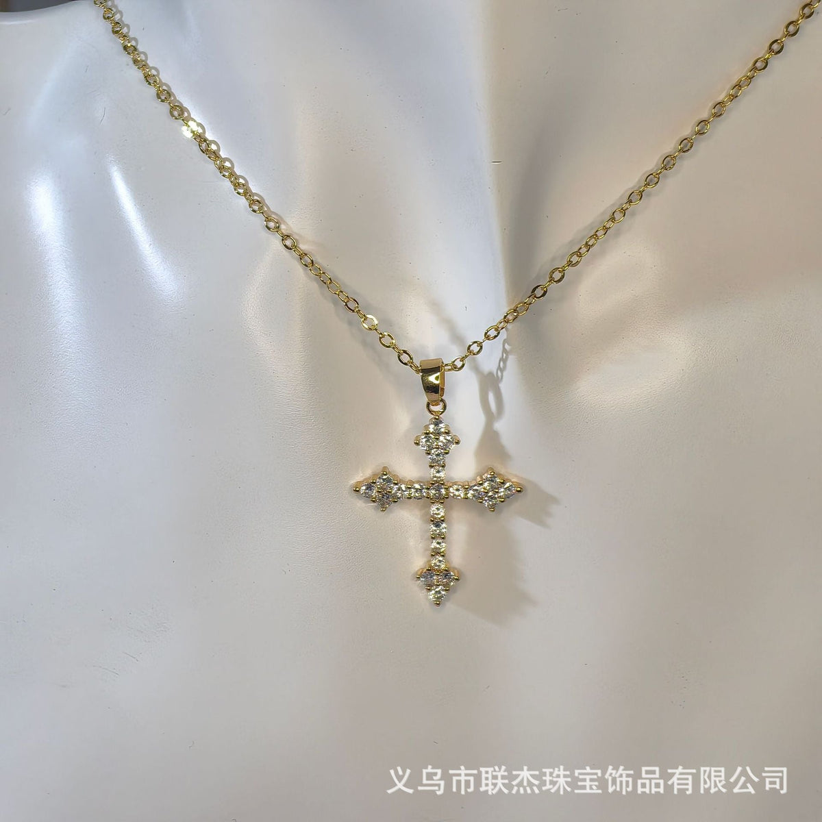 Diamond Cross Hip-Hop Necklace - MERGE.DAY.1.FREESTYLE