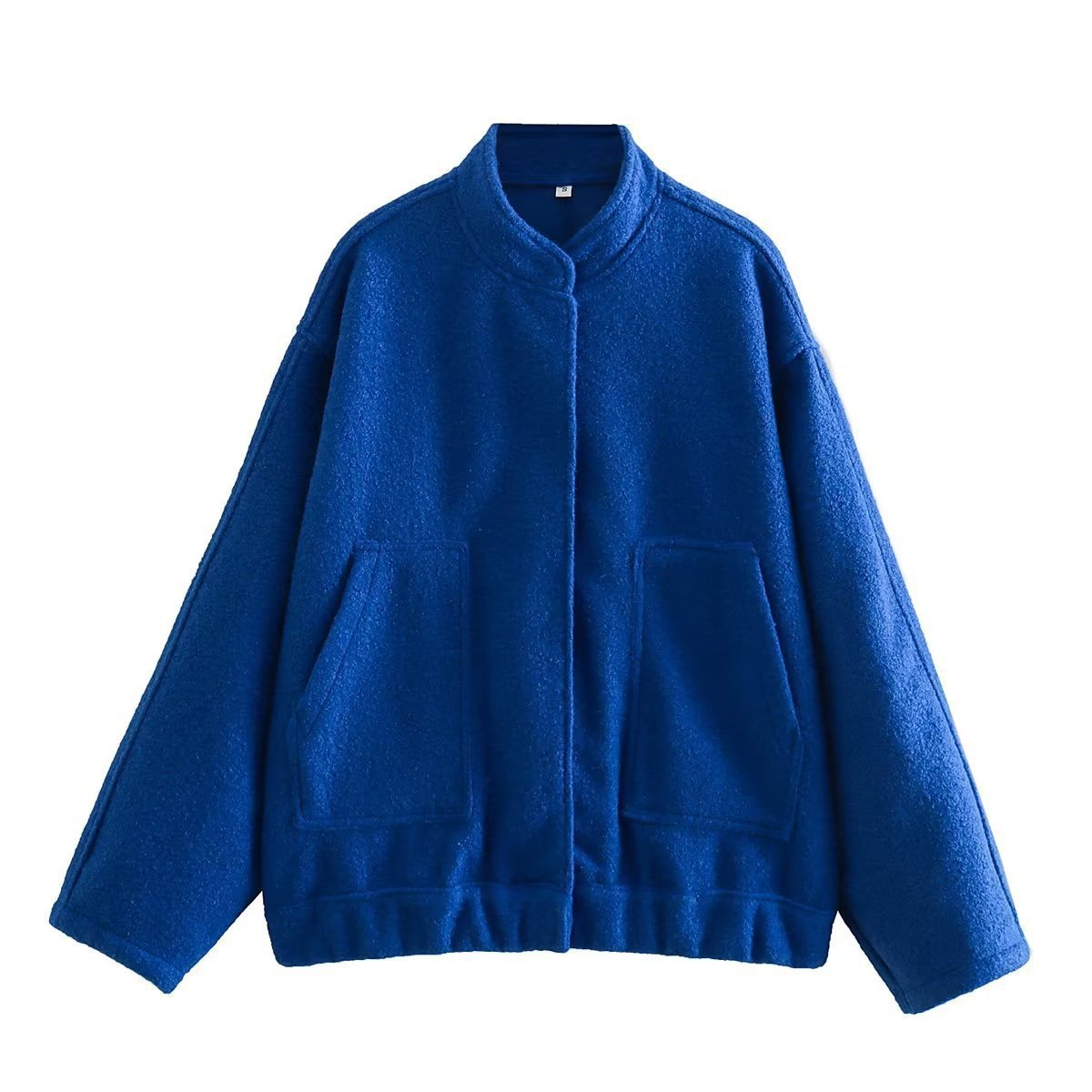 Stand-up collar plain coat - MERGE.DAY.1.FREESTYLE