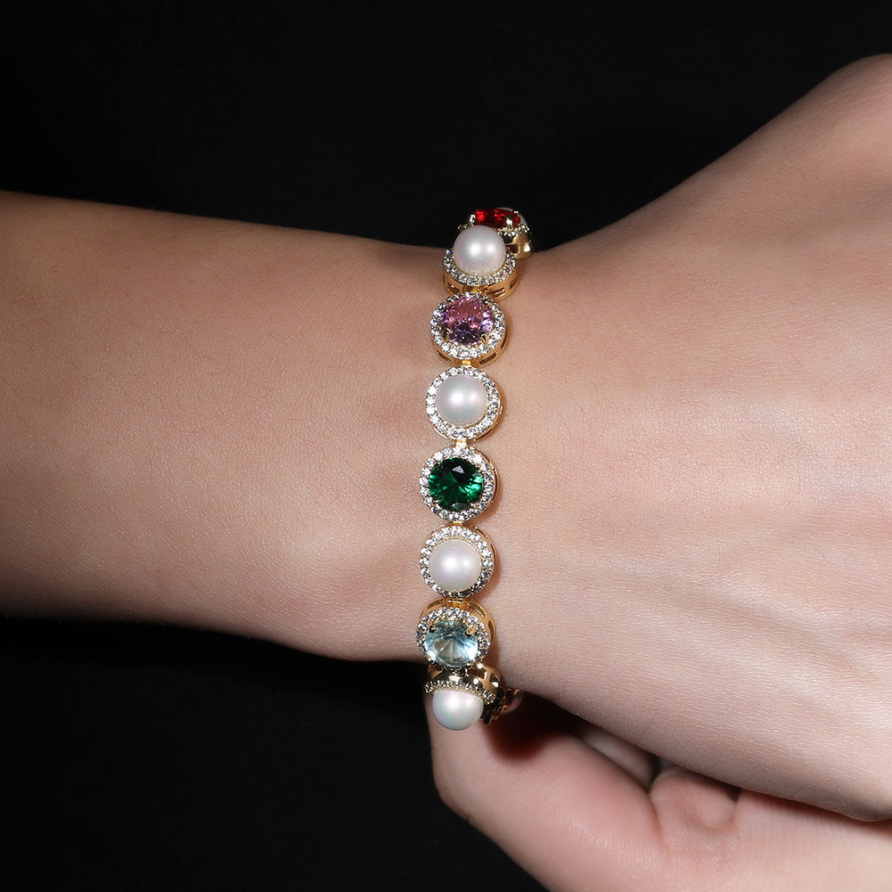 Creative multicolored pearl necklace - MERGE.DAY.1.FREESTYLE