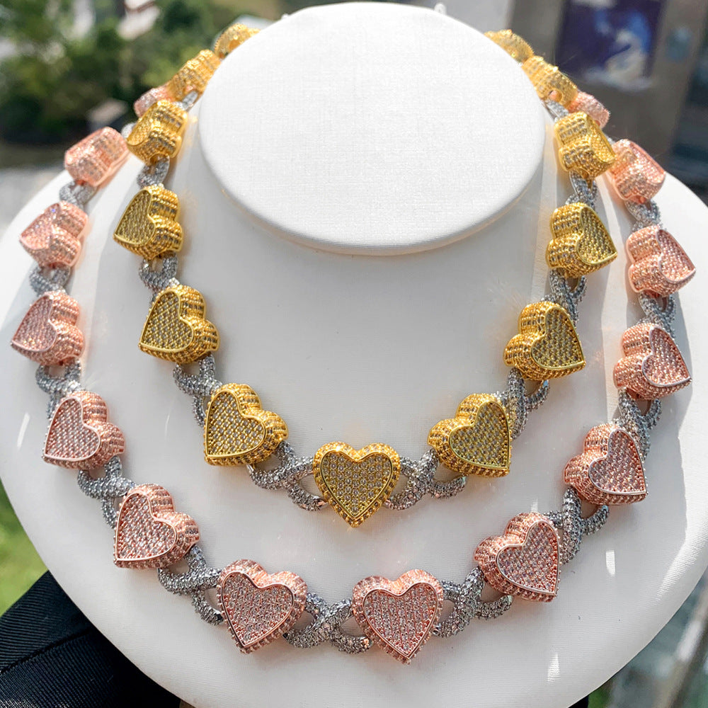 Zircon Infinity Heart Necklace - MERGE.DAY.1.FREESTYLE