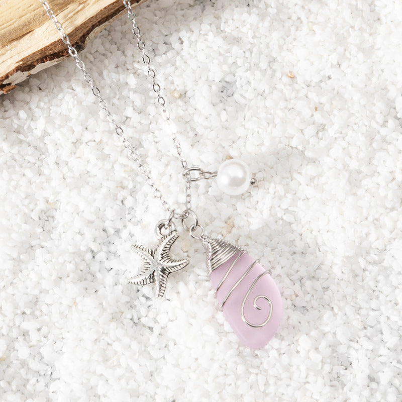 sea glass necklace - MERGE.DAY.1.FREESTYLE