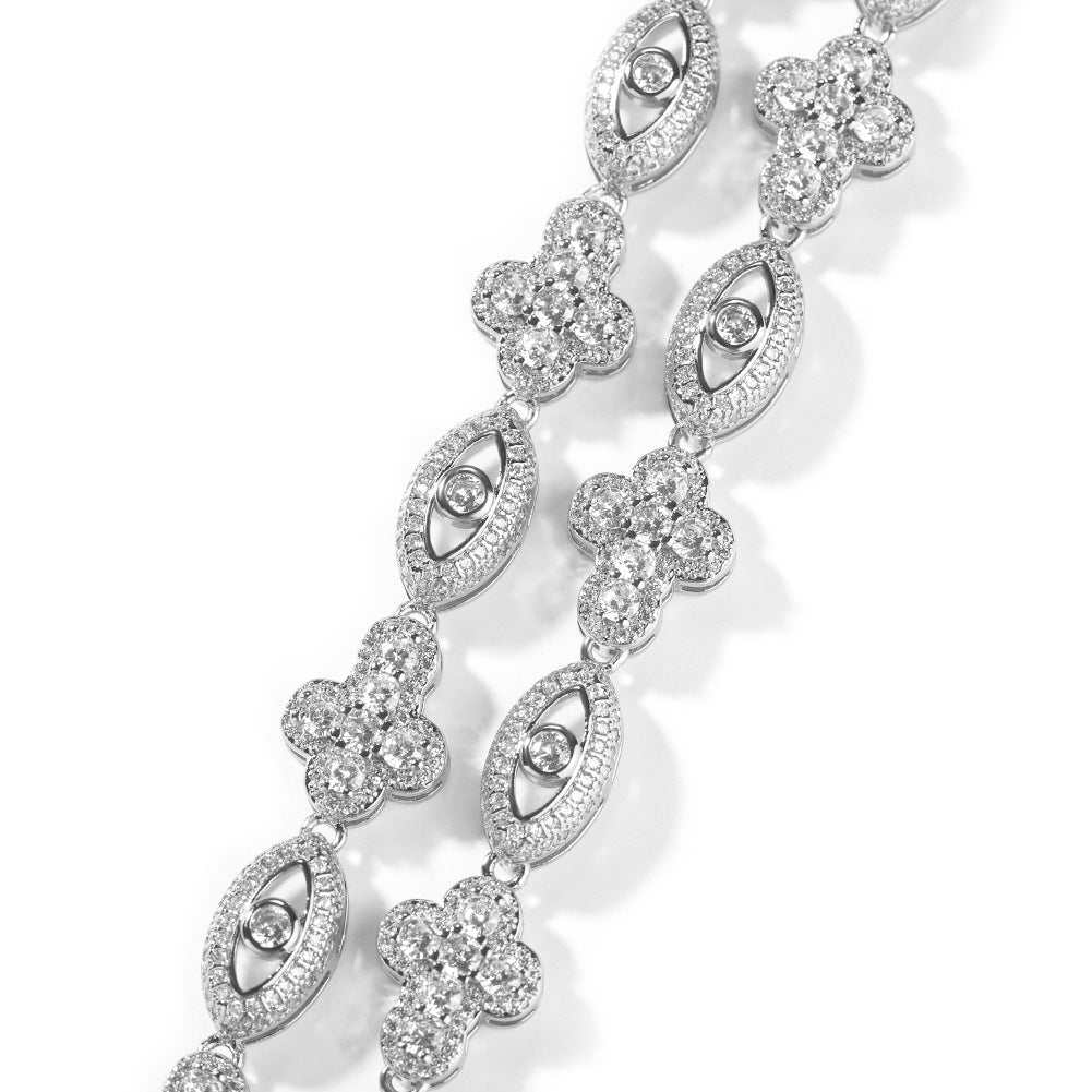 Diamond eye cross high-end feeling necklace - MERGE.DAY.1.FREESTYLE