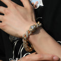 Hip-hop zircon-encrusted sun, star and eye necklace - MERGE.DAY.1.FREESTYLE