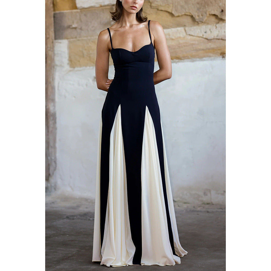 Sling contrast color dress - MERGE.DAY.1.FREESTYLE