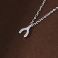 Diamond wishbone necklace - MERGE.DAY.1.FREESTYLE