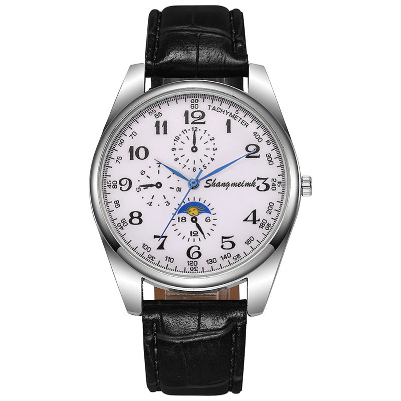 Leather strap quartz business watches - MERGE.DAY.1.FREESTYLE