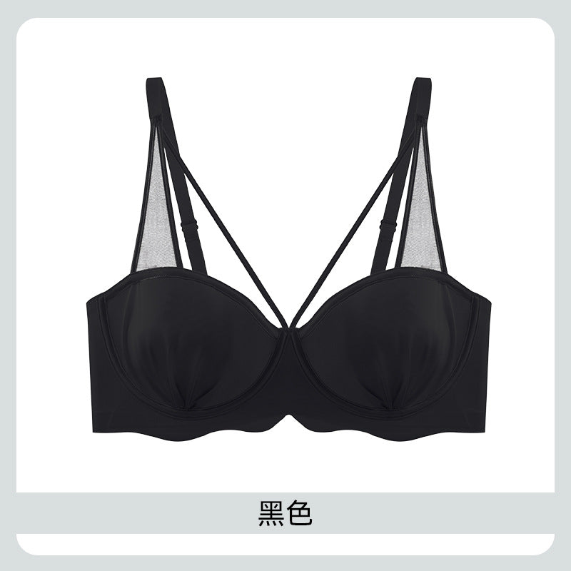 Thin Bra for Women with Large Busts, Designed for Smaller Busts, Featuring Soft Underwire for Lift and Shaping, Seamless Bra for Side Support and Minimizing Appearance of Large Busts