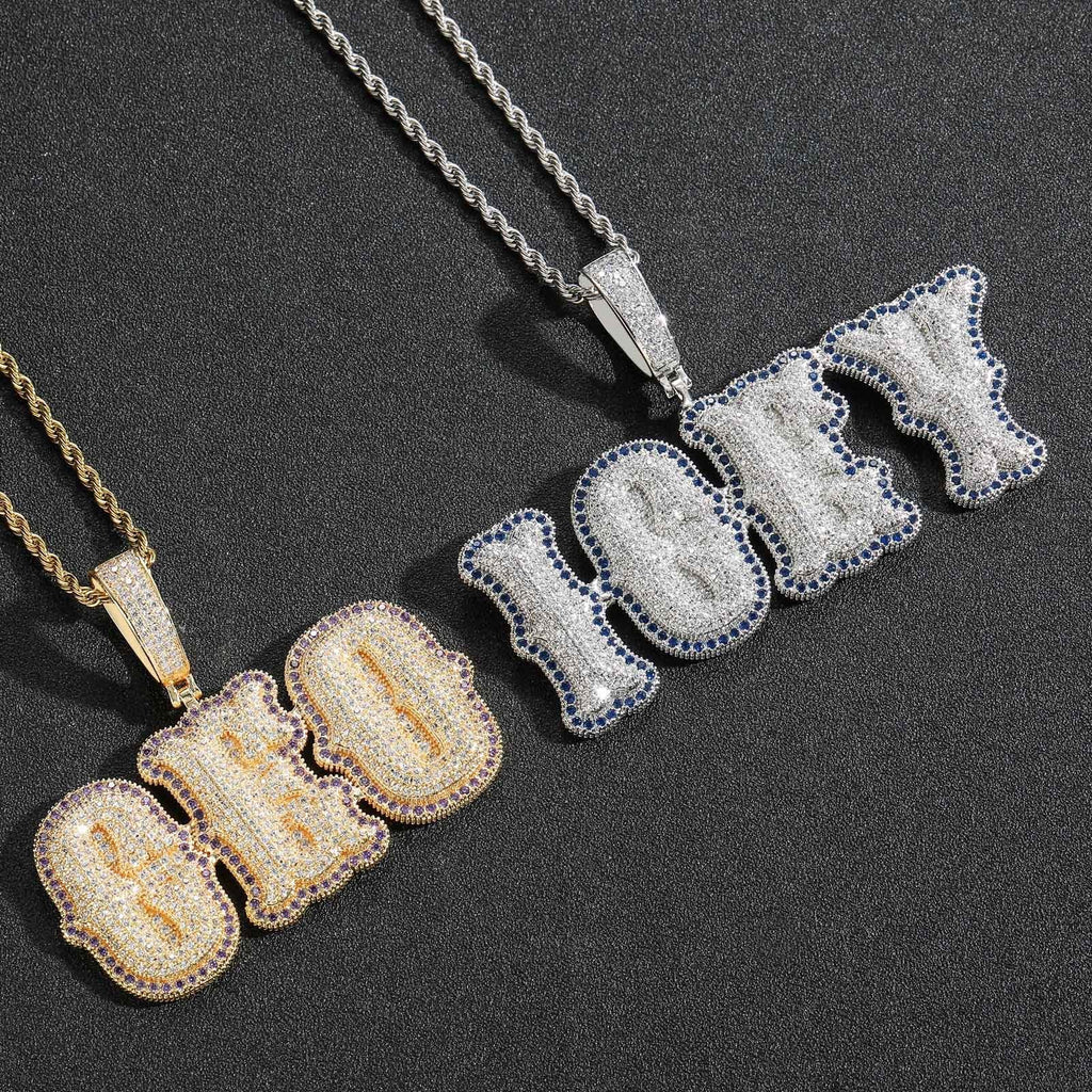Bone joint name necklace private custom hip-hop pendant - MERGE.DAY.1.FREESTYLE