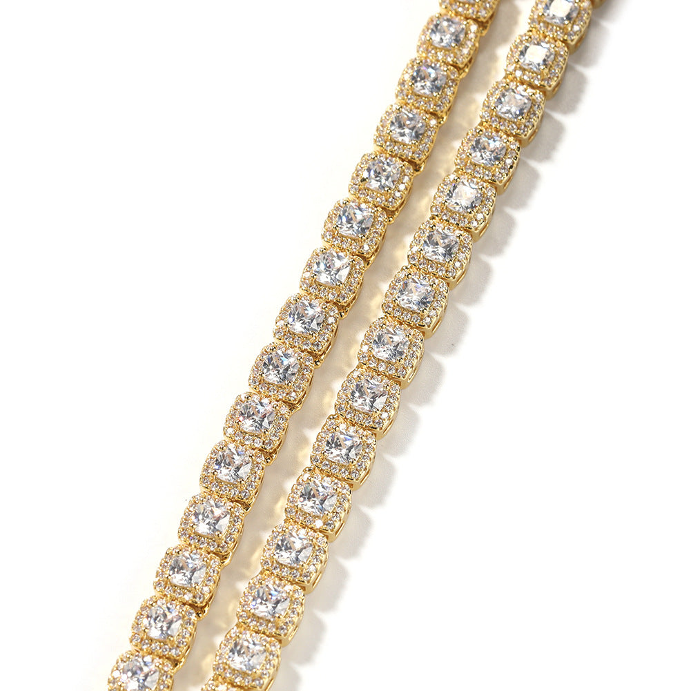 mens gold Gold Plated Rock Candy Chain necklace - MERGE.DAY.1.FREESTYLE