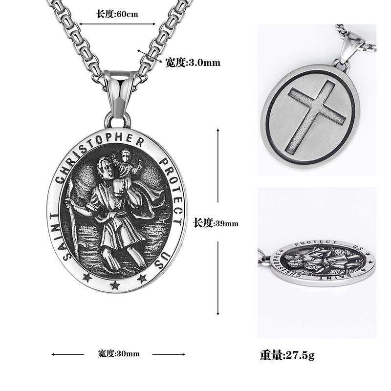 st christopher necklace - MERGE.DAY.1.FREESTYLE
