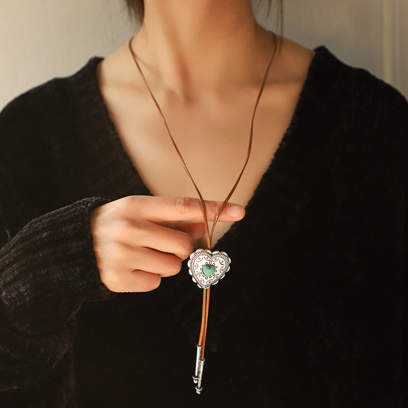 Vintage Turquoise Cross Necklace - MERGE.DAY.1.FREESTYLE