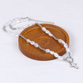 round pearl titanium steel cross necklace - MERGE.DAY.1.FREESTYLE